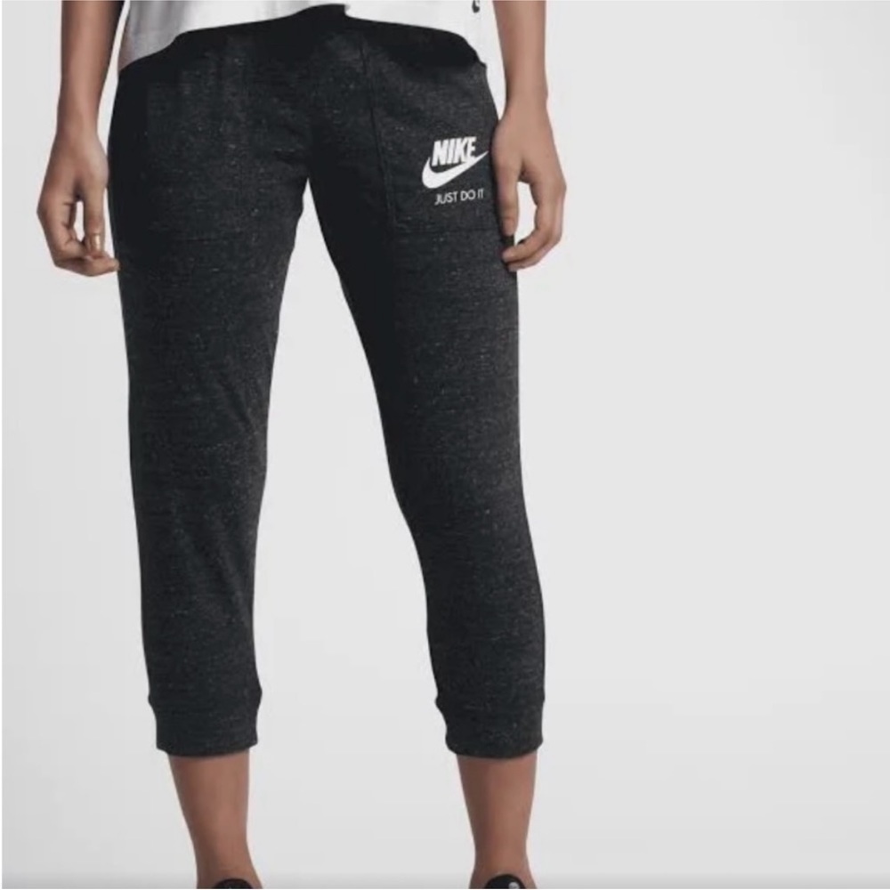 Nike Sportswear Gym Vintage Organic Cotton Dark Gray Woman’s Joggers Size XS